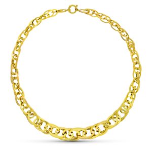 18K GARGANTILLA ORO AMARILLO ESLABONES 45CM