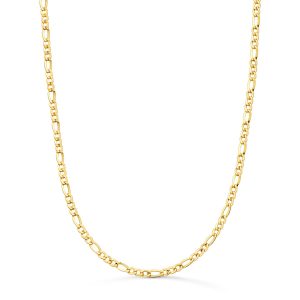 18K CADENA ORO AMARILLO CARTIER HUECA ESLABON PLANO ANCHO: 2.2MM LARGO: 50CM
