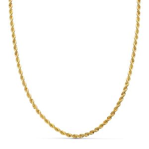 18K CORDON SALOMONICO MACIZO ORO AMARILLO 3 MM 40CM
