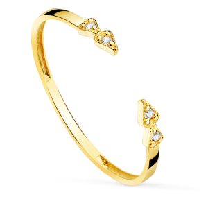18K SORTIJA ORO AMARILLO DIAMANTES 0,032 QTS. VS2-G CUERPO 1,10 MM