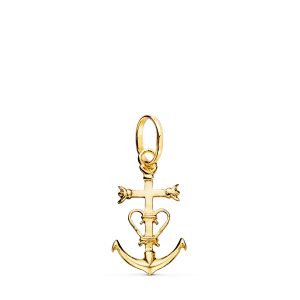 9K CRUZ DE LA CAMARGA ORO AMARILLO. 20 X 12 MM